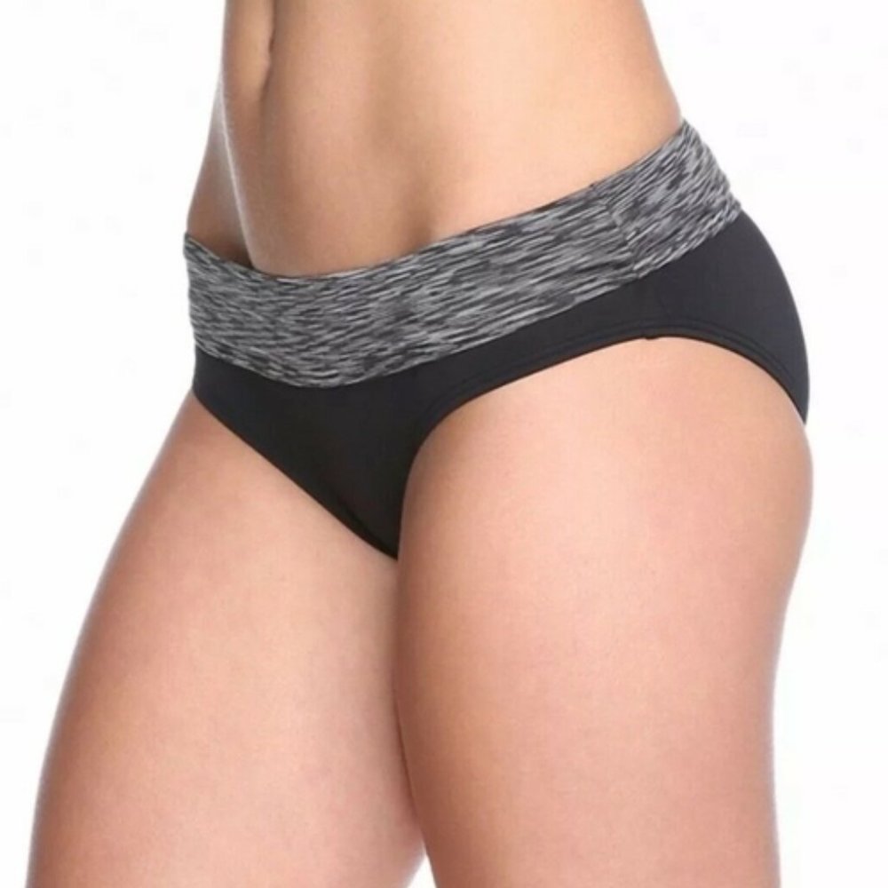TYR Sonoma Black Gray Full Coverage Swim Bathing Suit Bottoms